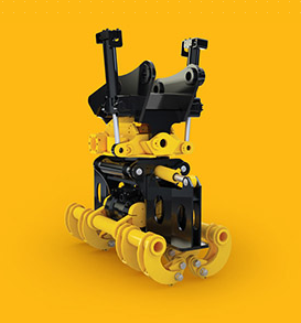 Two-shell excavation grab